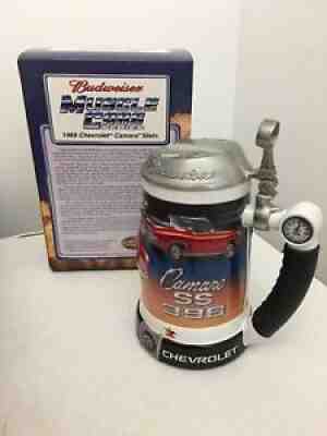 Budweiser 1969 Chevy Camaro SS 396 Muscle Car Series Beer Stein w/Box COA CS486