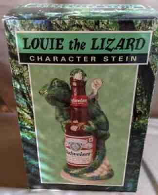 Anheuser-Busch Budweiser Louie The Lizard Character Stein Limited Edition #...