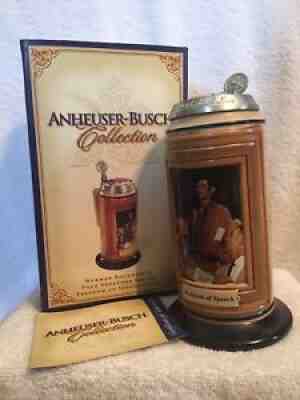 Budweiser Norman Rockwell 4 Freedom Series Freedom Of Speech Stein CS595 Signed