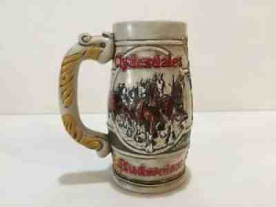 Vintage 1983 Budweiser Clydesdale Anheuser Busch Ceramarte Beer Stein