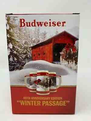 Budweiser Christmas Beer Stein 40th Anniversary 