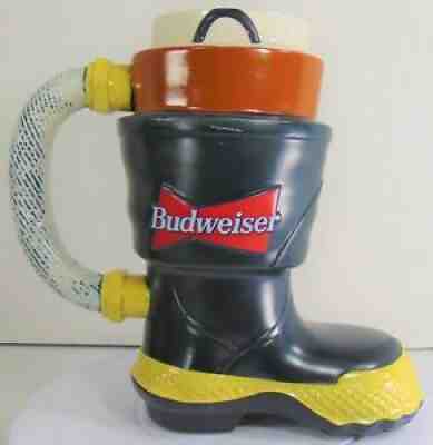 1997 Budweiser Salutes The Firefighter's Boot Stein CS321 Fireman Beer Mug