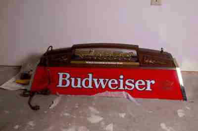 New-Never used Budweiser Antique Pool Table Light Sign