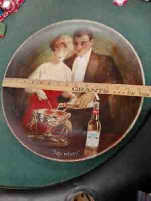 1900s BUDWEISER LAGER BIER TIN LITHO 