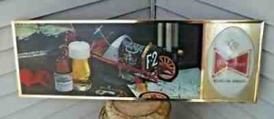 RARE Vintage 1971 Metal Budweiser Beer Advertising Lighted BUBBLE Sign 36