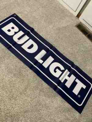 SMALL BUDWEISER BUD LIGHT BANNER BEER SIGN NEW BUDWIESER BUDWISER