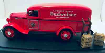 1935 Budweiser Chevy Panel Truck Crown Premiums Diecast 1:24 Beer Cases Extras