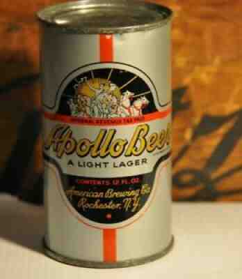 Apollo Beer Opening Instructions Beer Can - ULTRA RARE