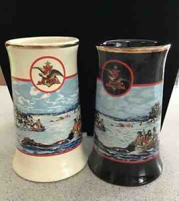 BERNINGHAUS St Louis Anheuser Busch Budweiser Native American Prototype Stein x2