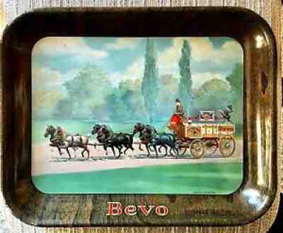 BEVO, ST. LOUIS, MISSOURI, 2 TRAYS, TIP AND BEER TRAYS, PROHIBITION DRINK +++