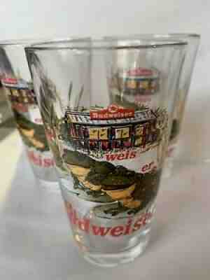 Vtg Budweiser Frogs Pint Glass 1996 set of 3