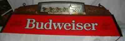 Vintage Budweiser Pool Table Light Gold Worldâ??s Champion Clydesdale Team Nice!