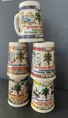 Anheuser-Busch Beer Steins Complete Set Advertising Through the Decades