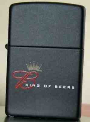 Zippo Lighter: Rare Retired 2002 Budweiser King Of Beers