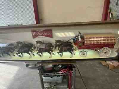 budweiser clydesdale lighted sign