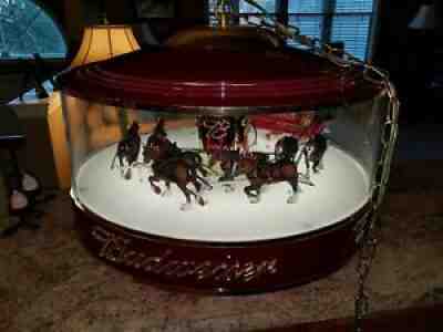 Budweiser Clydesdale Carousel Parade Light Display Motion Sign Budweiser hanging