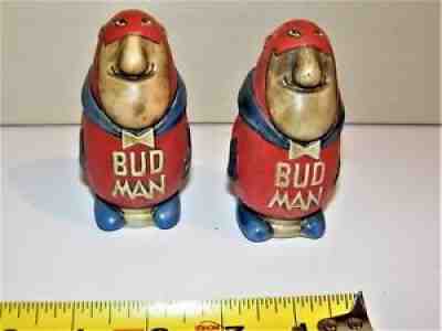 VINTAGE RARE BUDWEISER â??BUD MANâ? SALT AND PEPPER SHAKERS ORIGINAL 1969 PRODUCTI