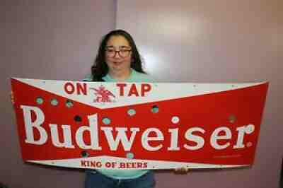 Large Budweiser Beer On Tap Bar Tavern 48