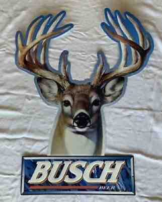 Vintage Busch Beer Deer Sign