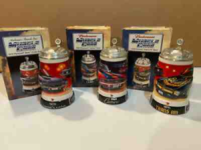 A-B Budweiser Muscle Car Steins - 'Cuda CS566 / Camaro CS486 / Trans AM CS519