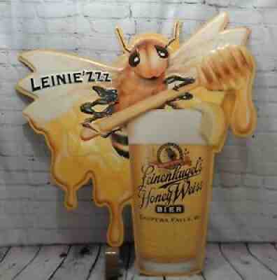 Leinenkugel's Beer Sign Honey Weiss Bee Beer Chippewa Falls WI NICE!