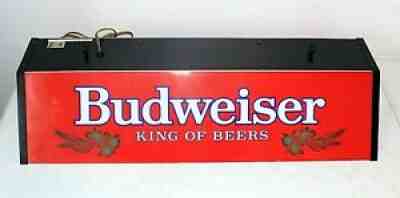 Vintage BUDWEISER Bar Pool Table Light, 24.75