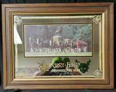 Anheuser Busch Delivers Fine Beer Clydesdales Grants Farm Mirror 1978 Budweiser