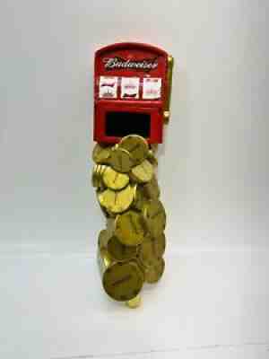 Rare Budweiser Slot Machine Casino Chips Tap Handle Super Rare