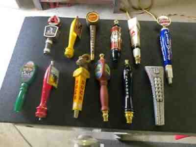 12 Various Tap Handles Bass Shiner Avery Budweiser Coors Sapporo Sierra Nevada