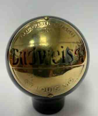 Budweiser beer ball knob Anheuser Busch St.Louis tap handle vintage old