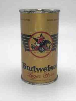 1936 BUDWEISER Steel Flat Top Instructional BEER CAN St Louis MO ANHEUSER BUSCH