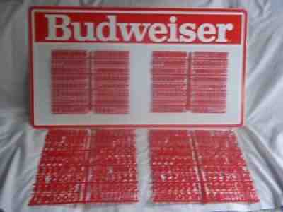 L@@K! NOS Budweiser Menu Board Sign w/4 Letters & Numbers & Symbols Sets!