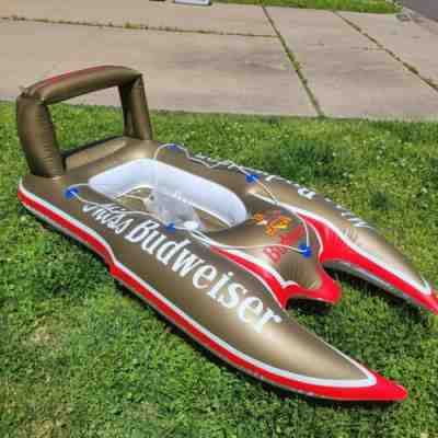 Vtg 1987 Rare Collectible Miss Budweiser Hydroplane Pool Float Lounger Tested