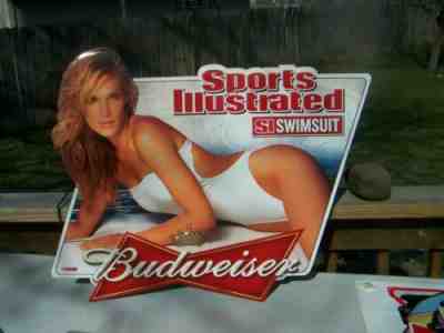 Budweiser Sports Illustrated Swimsuit Molly Sims Tin Sign