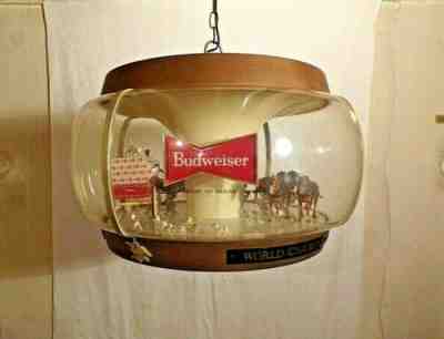 Budweiser CLYDESDALES Hanging Carousel ROTATING SIGN