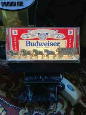 BUDWEISER WORLD CHAMPION CLYDSEDALE TEAM LIGHTED BAR SIGN. ANHEUSER BUSCH USA