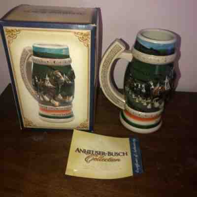 2005 Clydesdales In Ireland St. Patrickâ??s Day Stein #CS613 Anheuser-Busch EUC