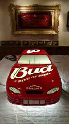 Budweiser NASCAR Dale Earnhardt Jr. #8 Car Billiards Pool Table Light *EXC Cond*