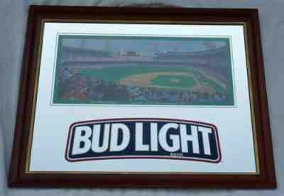 Rare Bud Light Detroit Tiger Stadium Mirror 35â? 5/8 x 27