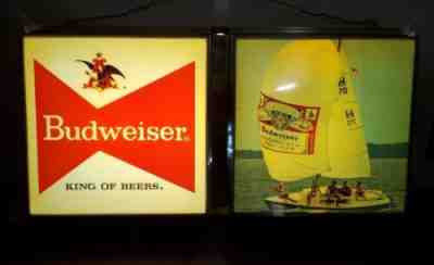 Very Rare Budweiser Sail Boat Lighted Sign 24