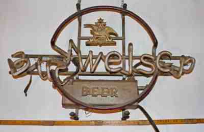 VINTAGE BUDWEISER NEON SIGN for REPAIR