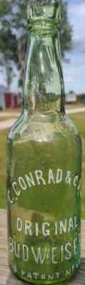 CONRAD & CO, ORIGINAL BUDWEISER RARE CITRON GREEN, Early Beer, CC& CO