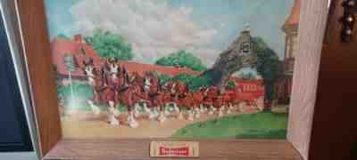 Lithograph Budweiser Clydesdales 1952 Grant's Farm RareÂ 