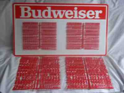 L@@K! NOS Budweiser Menu Board Sign w/4 Letters & Numbers & Symbols Sets!