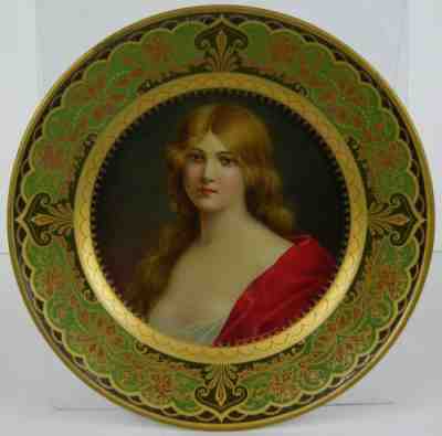 ca1905 TIN LITHOGRAPH ADVERTISING TRAY / PLATE WITH BEAUTIFUL WOMAN NEAR MINT