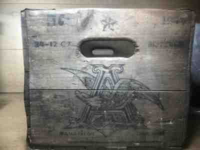 Vintage 1944 Anheuser-Busch Wood Budweiser Centennial Beer Case, Crate, Box