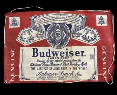 VTG BUDWEISER Beer Inflatable Canvas Float Raft Pool Beach Bud 43X28