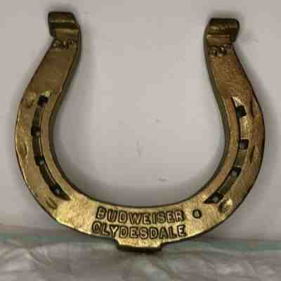 BUDWEISER 50TH CLYDESDALE HORSE SHOE {VERY UNUSUAL}