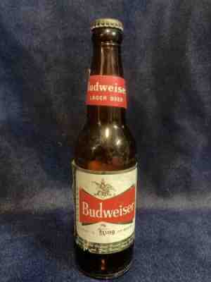 Ultra Rare Unique Budweiser Bottle With A 1956 Egmont Arens Prototype Label