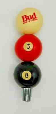 Rare VINTAGE Pool Ball Billiards Bud Tap Handle